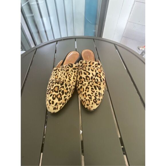 Halogen Violet Leopard Calf Hair Mules Size 8.5M - Picture 11 of 16